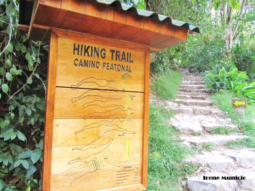 Inicio de la subida a pie a Machu Picchu